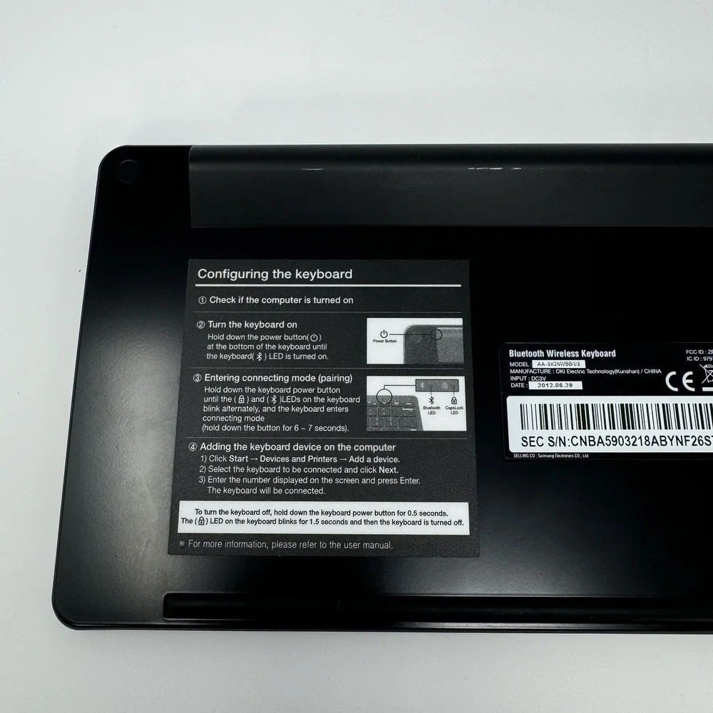 Samsung AA-SK2NWBB AA-SK2NWBB/US‎ Wireless Bluetooth Keyboard